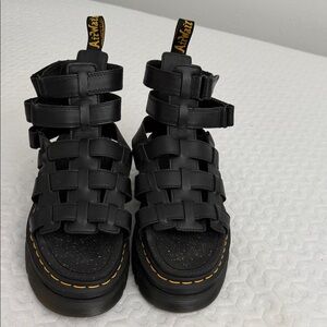 Black Dr. Martens Gladiator Sandals
